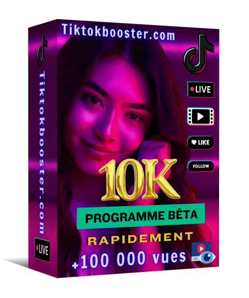 Offre N° 2 🔥🔥🔥🔥🔥 : + 10.000 Abonnés  + 100 000 vues pour le Programme bêta TikTok