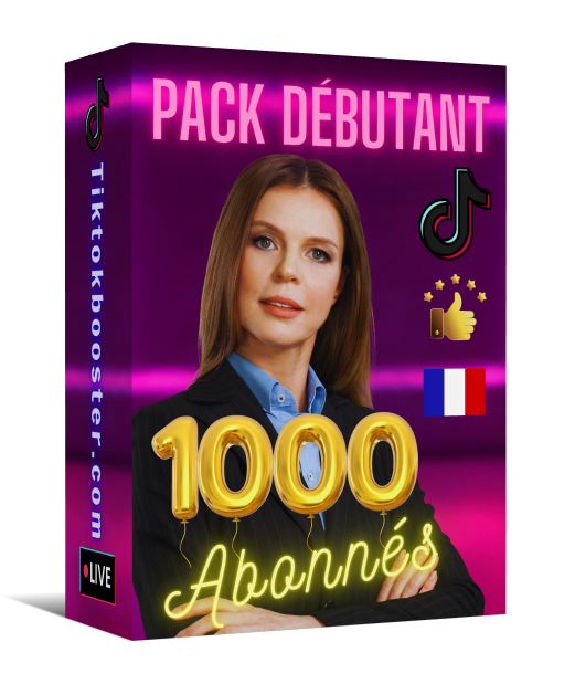 Offre N° 1 : Pack débutant + 1.000 Abonnés Tiktok Français 🥖🇫🇷